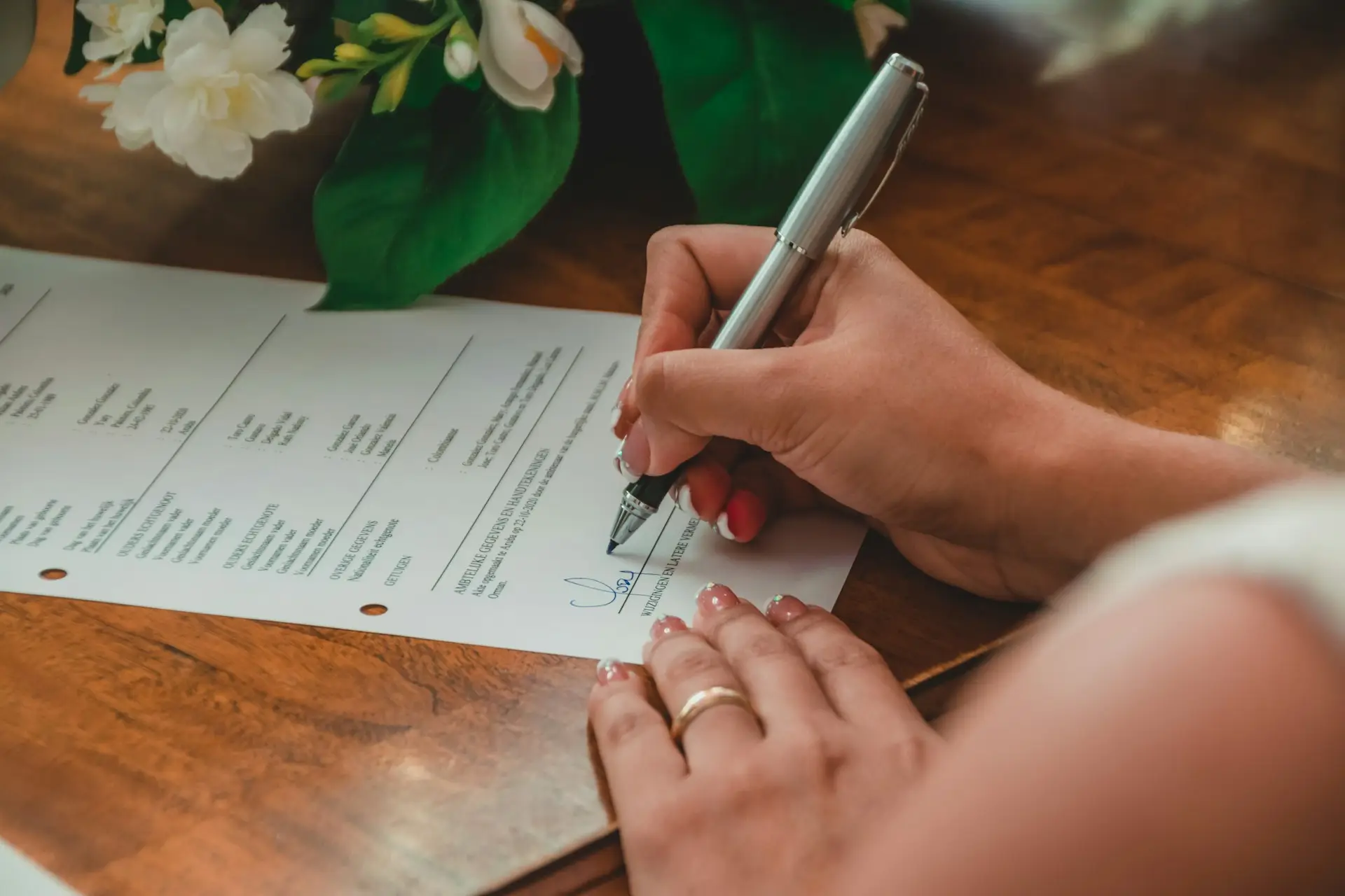 TDS tax form signing